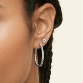 Rayonu Medium Perfect Luxe Hoop Lab Diamond Earrings